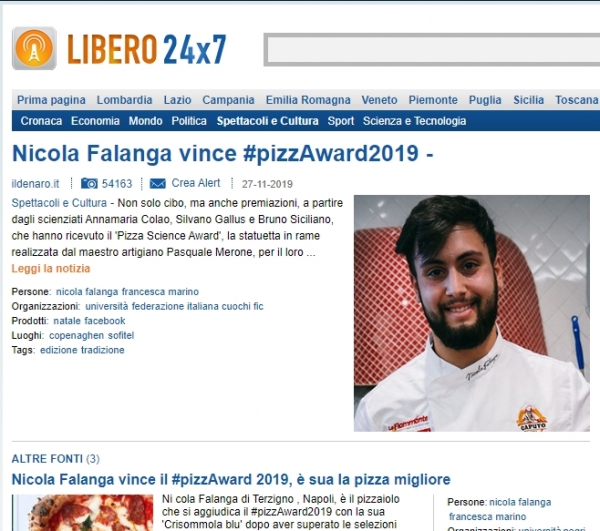 Nicola Falanga vince #pizzAward2019