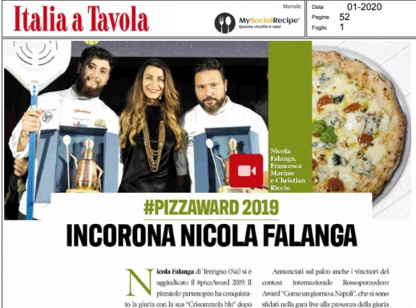 #PIZZAWARD 2019 incorona Nicola Falanga