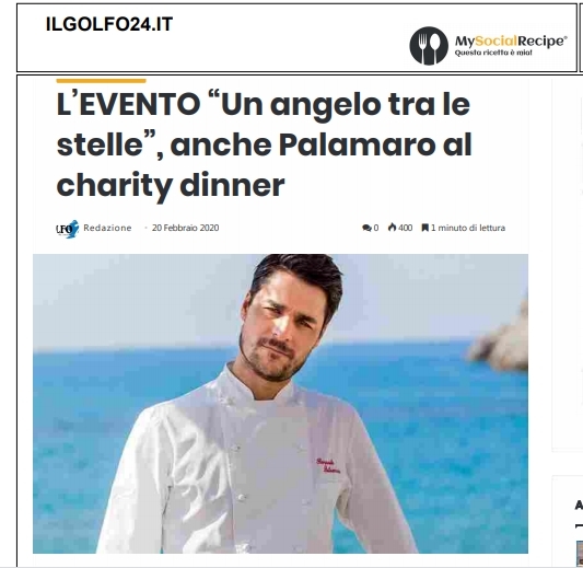 L’evento “Un angelo tra le stelle”, anche Palamaro al charity dinner