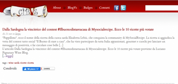 Dalla Sardegna la vincitrice del contest #Ilbuonodistareacasa di Mysocialrecipe. Ecco le 10 ricette più votate