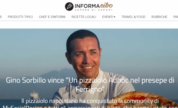 Gino Sorbillo vince “Un pizzaiolo Adhoc nel presepe di Ferrigno”