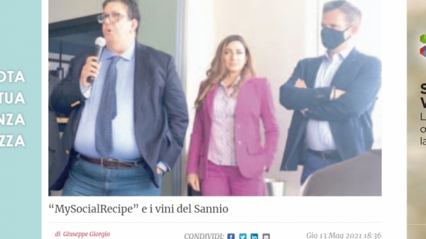 “MySocialRecipe” e i vini del Sannio