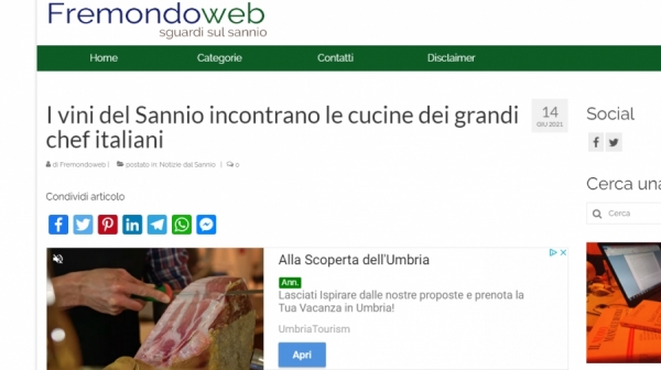 I vini del Sannio incontrano le cucine dei grandi chef italiani