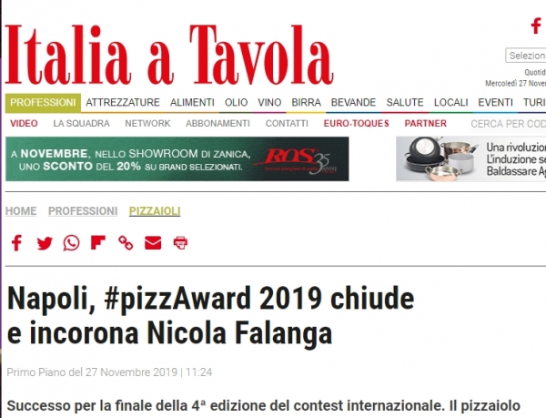 Napoli, #pizzAward 2019 chiude e incorona Nicola Falanga