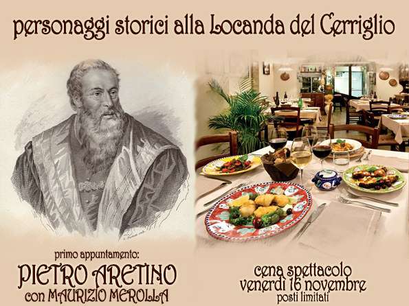 Personaggi storici: Pietro Aretino alla Locanda del Cerriglio