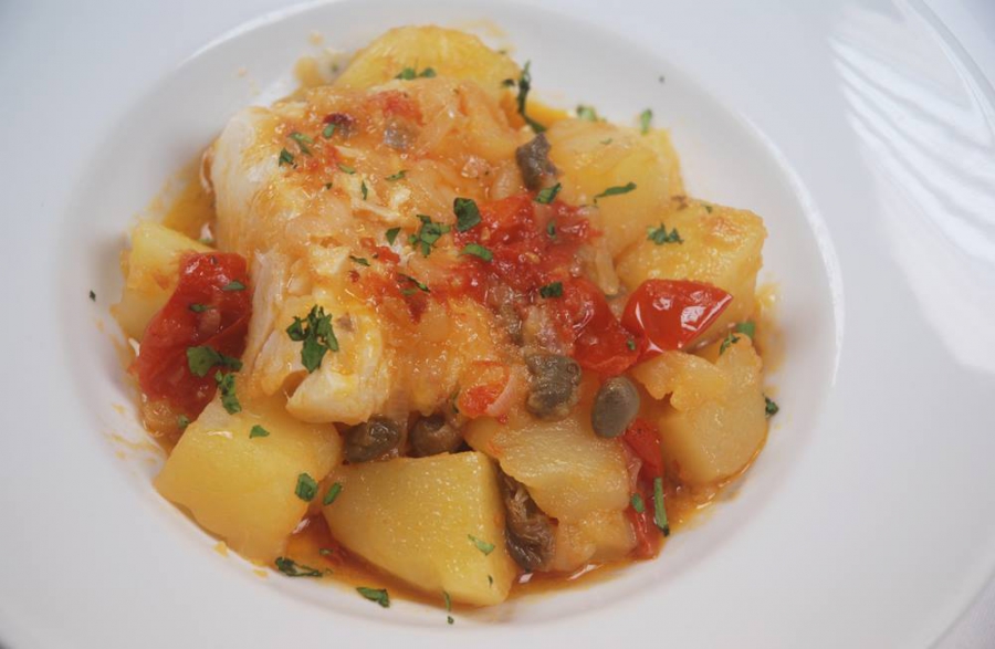 Stoccafisso con patate in cassuola de 'La Lanterna'