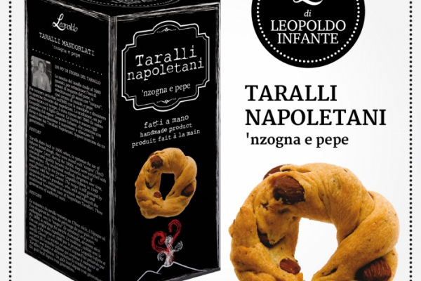 Taralli Napoletani 'Nzogna e pepe' di Leopoldo Infante